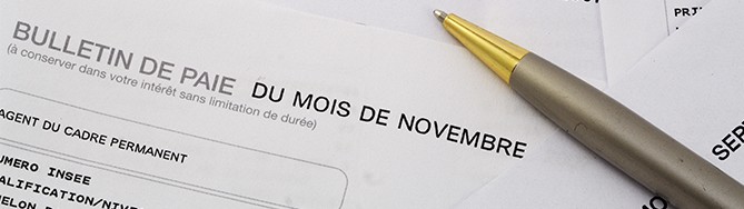 Mon emploi - bulletin de paie intérieur